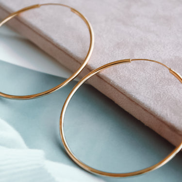 Argollas Carol 60mm Gold - Atesorame