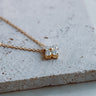 Collar Moissanita Trebol Gold - Atesorame