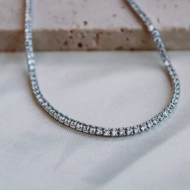 Choker Tennis Plata - Atesorame