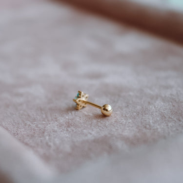 Piercing Mona Turqueza Gold