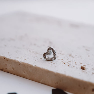 Piercing Heart Shine Silver