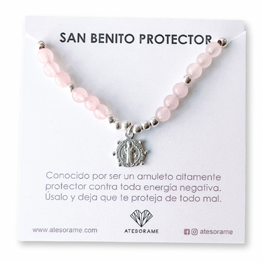 Pulsera kids Cuarzo Rosa San Benito