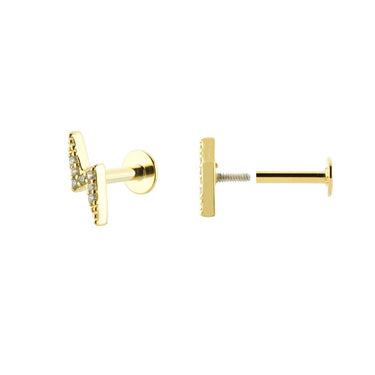 Piercing Rayo Gold Tope Plano