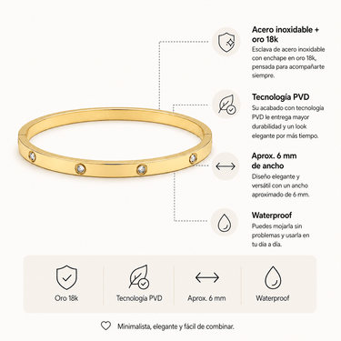 Esclava Cartier Gold - Atesorame