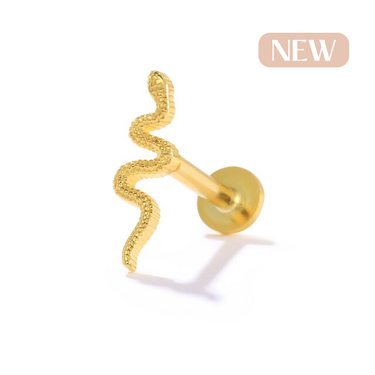 Gold Snake Piercing