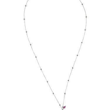 Saint Benedict Ruby Silver Necklace
