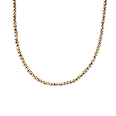 Ball necklace 3mm gold 14K