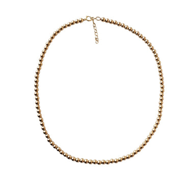 Ball necklace 4mm gold 14k