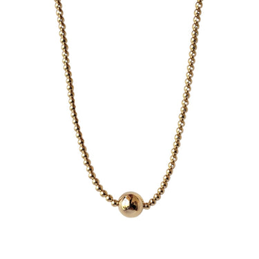 14K Gold Dome Necklace