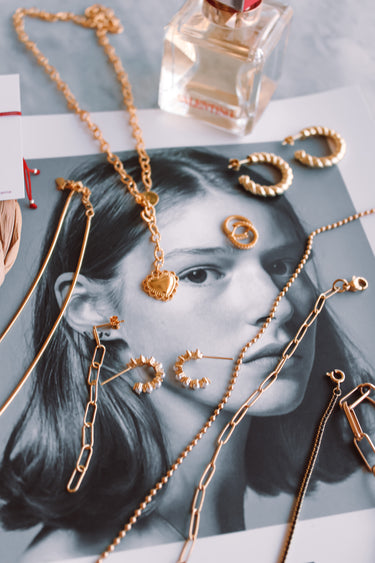 Aros Eslabones Gold - Atesorame