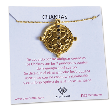 Collar Amuleto Chakras Gold - Atesorame